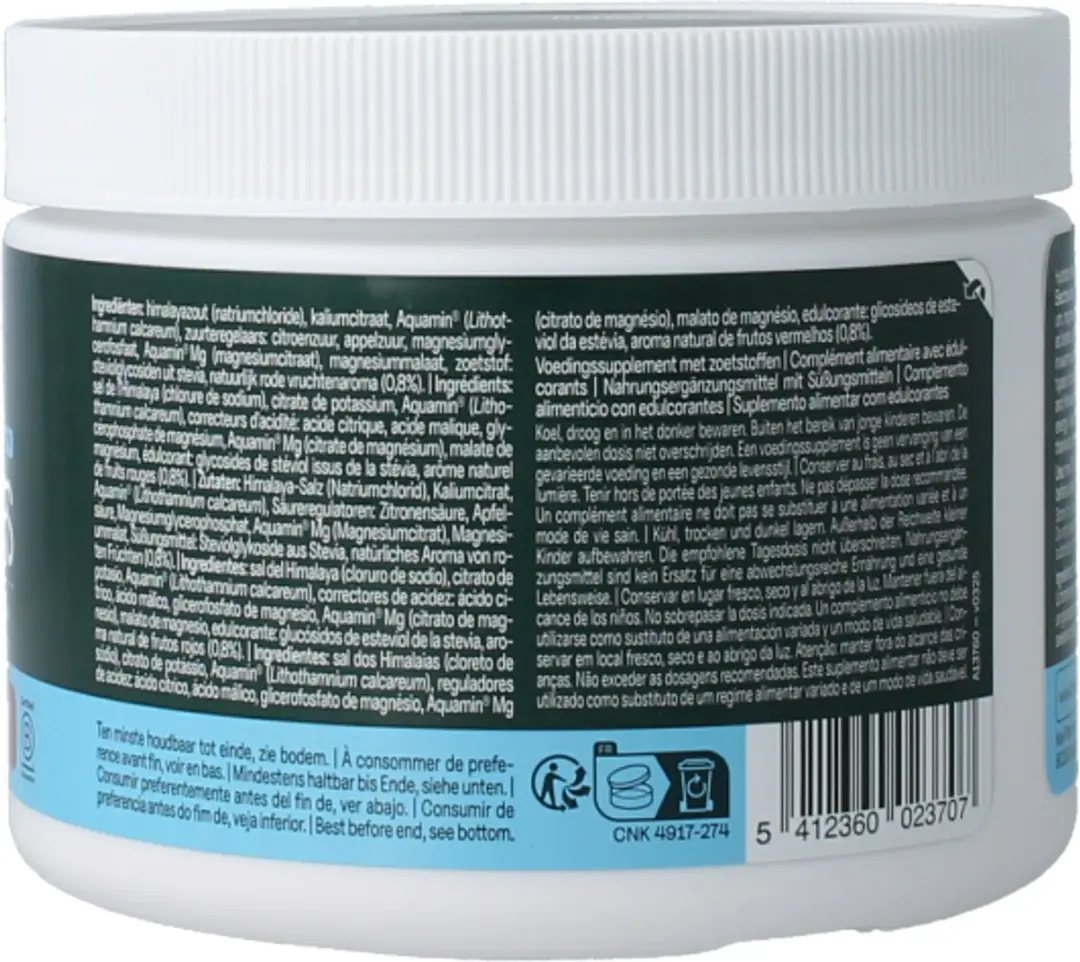 The Green Athlete Electrolytes Rode Vruchten 320g
