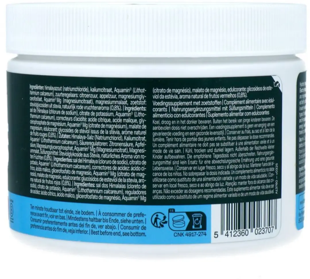 The Green Athlete Electrolytes Rode Vruchten 320g
