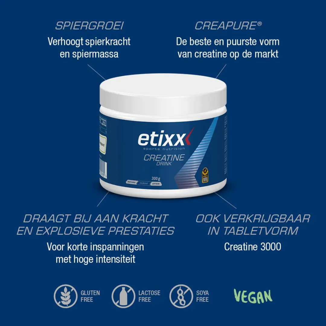 Etixx Creatine Muscle Nutrition 300g