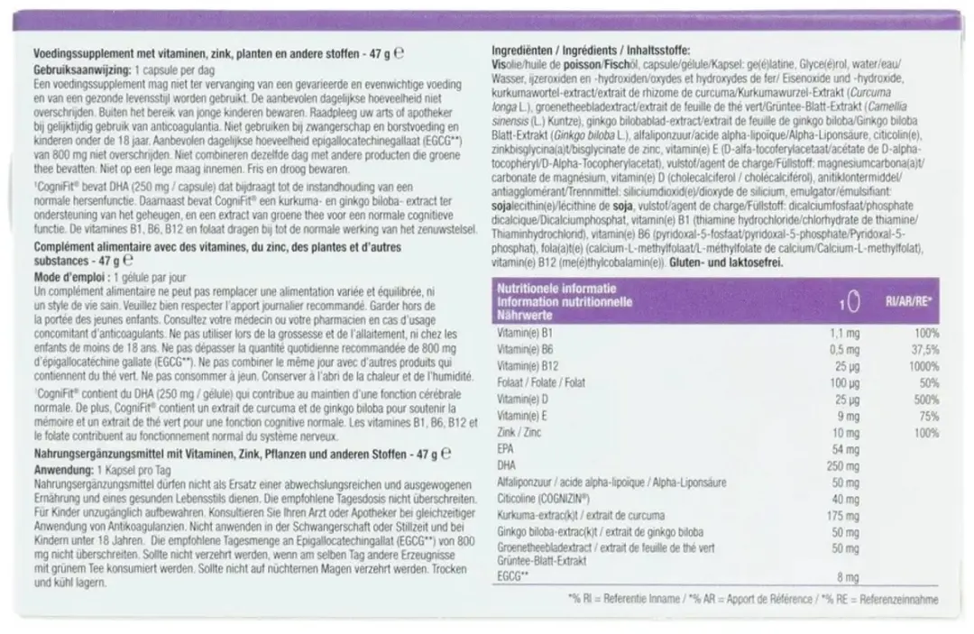 Metagenics Cognifit 30 Capsules