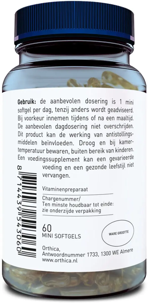 Orthica K2 120g - 2x60 Softgels