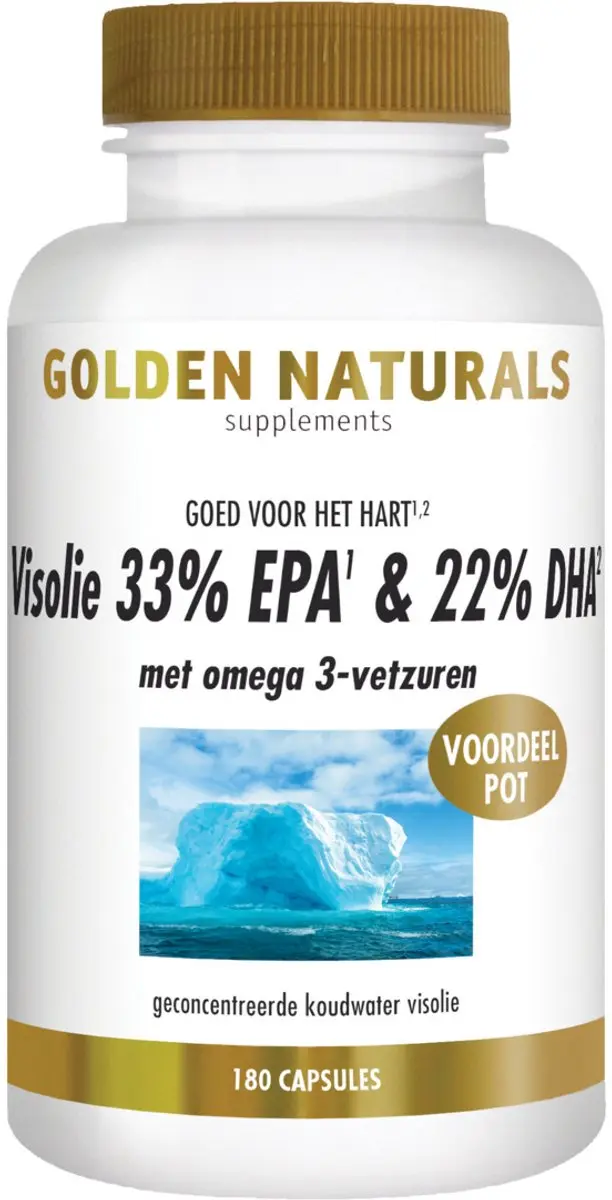 Golden Naturals Visolie 180 Softgels - 33% EPA & 22% DHA