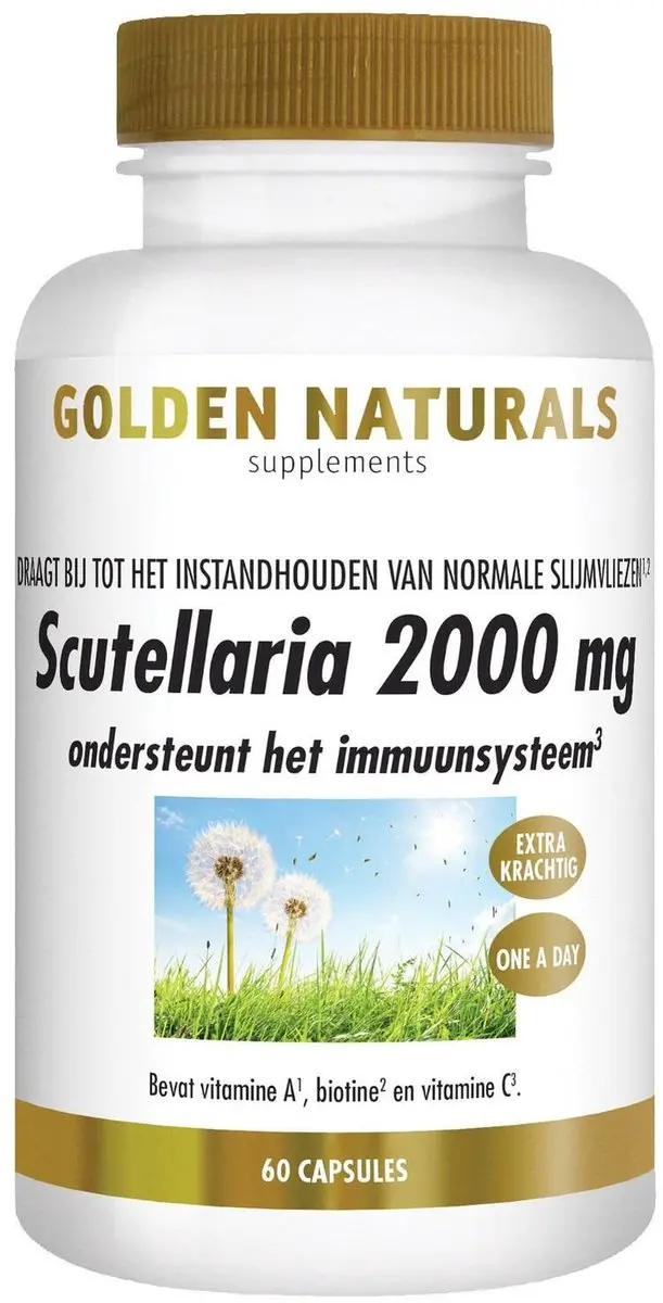 Golden Naturals Scutellaria 2000mg 60 Vegan Capsules