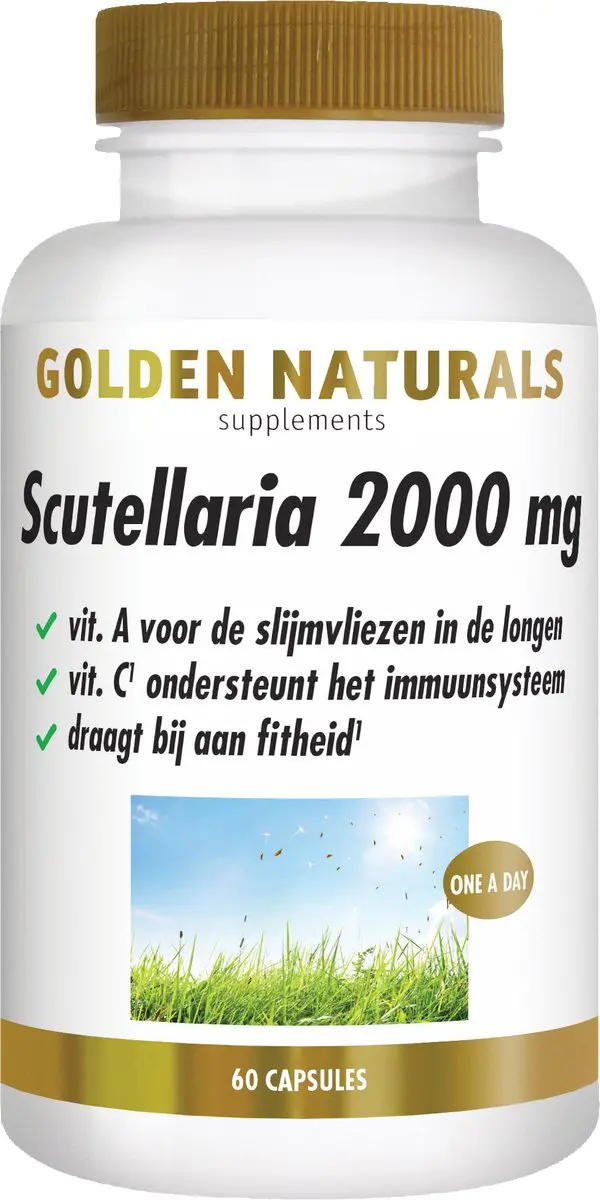 Golden Naturals Scutellaria 2000mg 60 Vegan Capsules