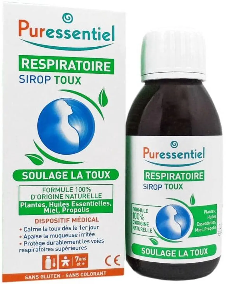 Puressentiel Ademhaling Verzorgingssiroop Honing 125ml
