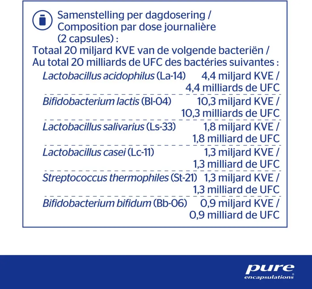Pure Encapsulations Microflora G.I. Capsules - 60 Stuks