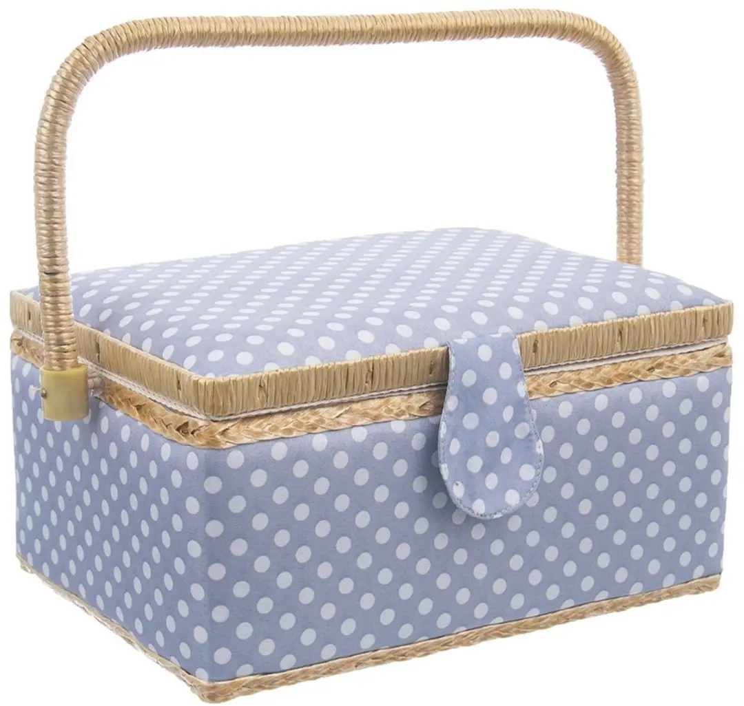 Orion Serie Blauwe Naaikoffer 30x23x16cm - Magnetische sluiting