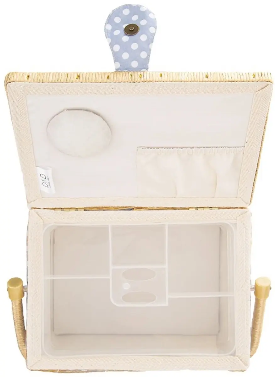 Orion Serie Blauwe Naaikoffer 30x23x16cm - Magnetische sluiting
