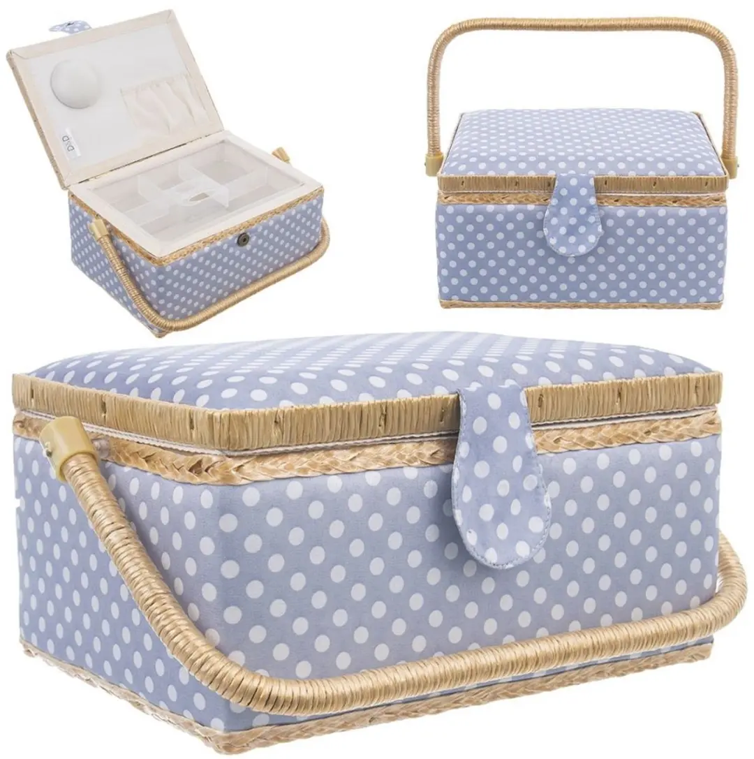Orion Serie Blauwe Naaikoffer 30x23x16cm
