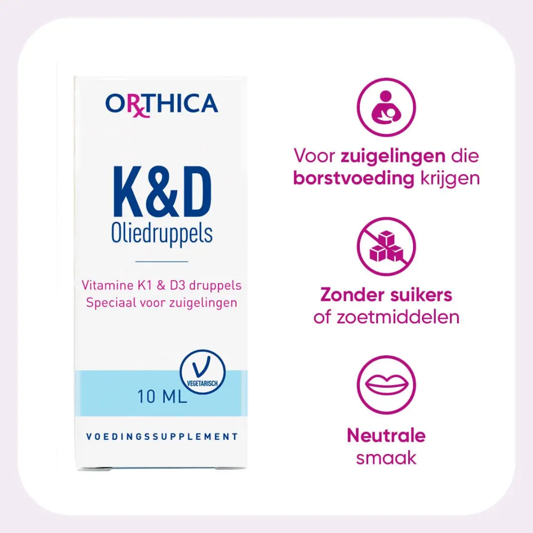 Orthica K&D Oliedruppels Vitamine K1 & D3 10ml