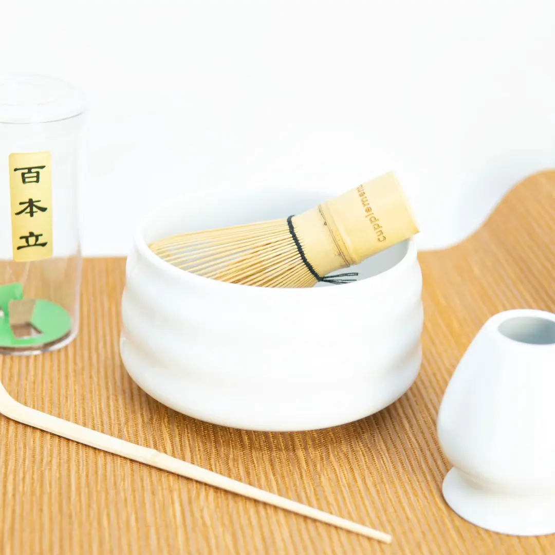 Cupplement Matcha Set Wit - 3-delig