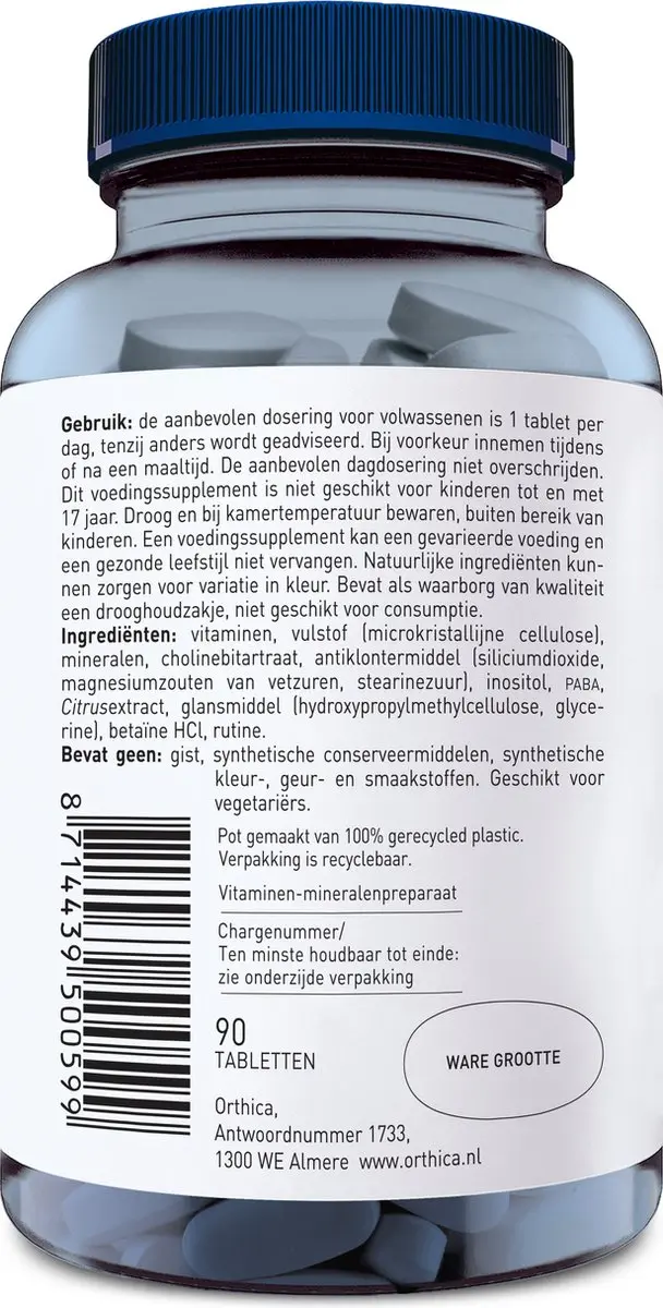 Orthica Multi Max Vitamines & Mineralen 90 tabletten