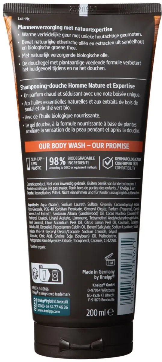 Kneipp Douchegel Men Wild Power 200ml