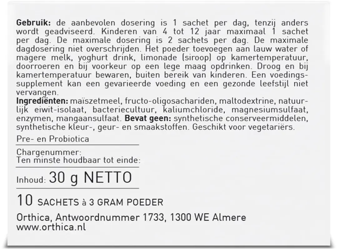 Orthica Orthiflor Plus - 10 Sachets