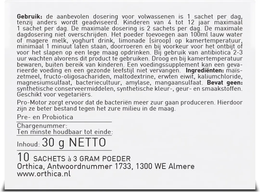 Orthica Orthiflor Plus - 10 Sachets