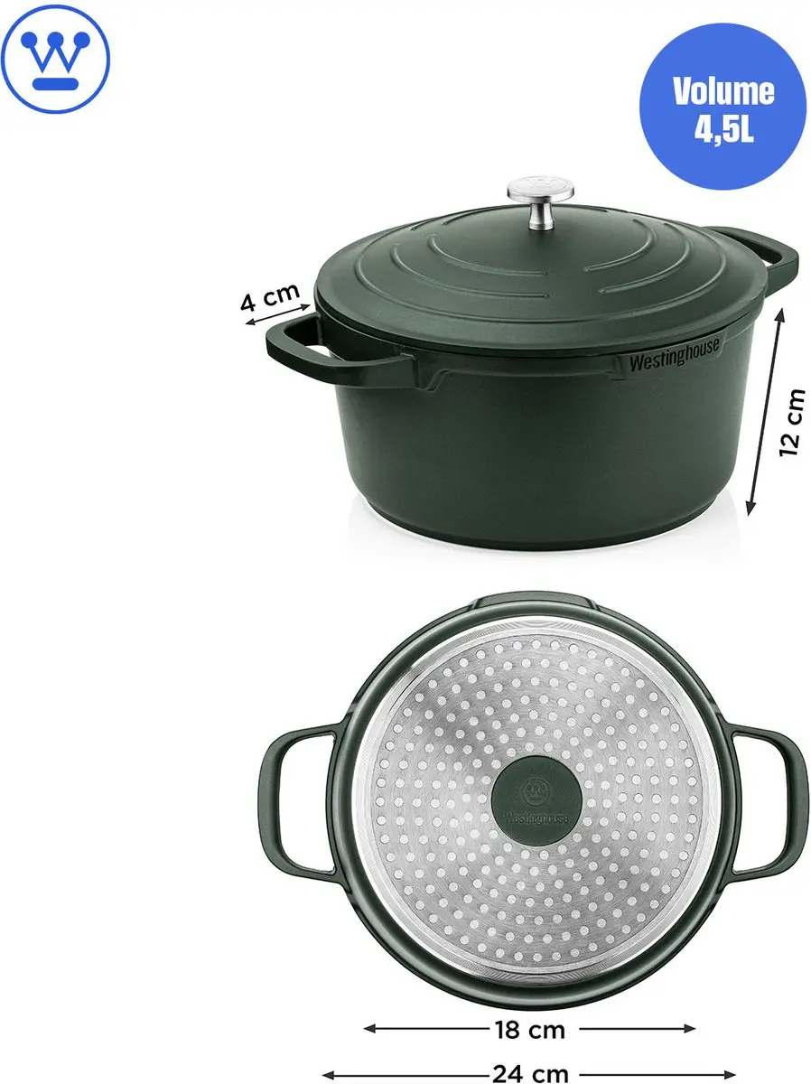 Westinghouse Performance Braadpan 4L - Ø24cm Groen