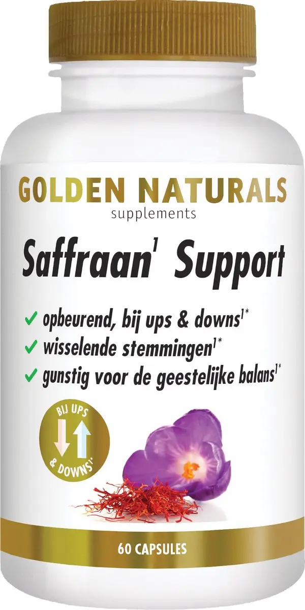 Golden Naturals Saffraan Support 60 Capsules