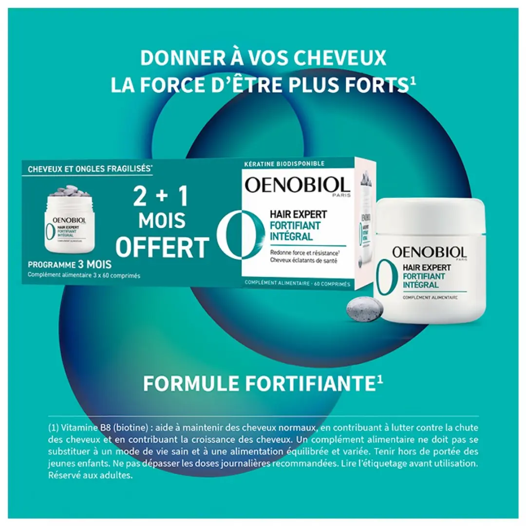 Oenobiol Hair Expert Fortifiant 3x60 Comprimés