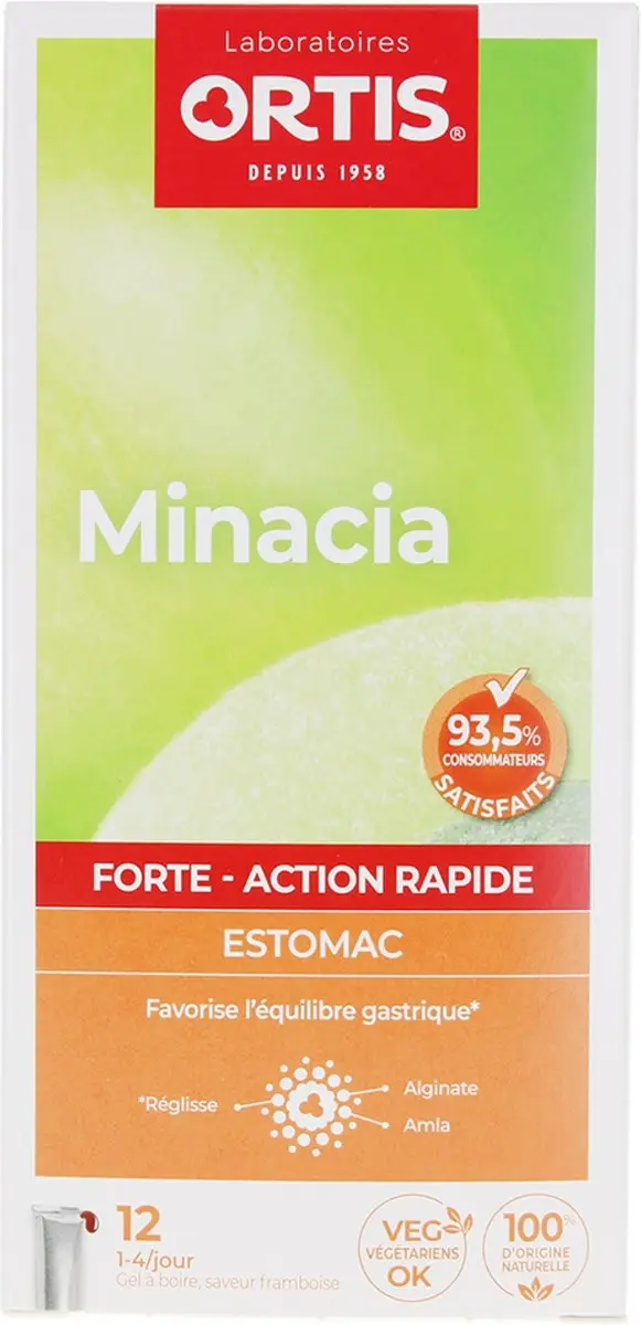 Ortis Minacia Forte Spijsvertering Drinkgel Sticks - 12 Stuks