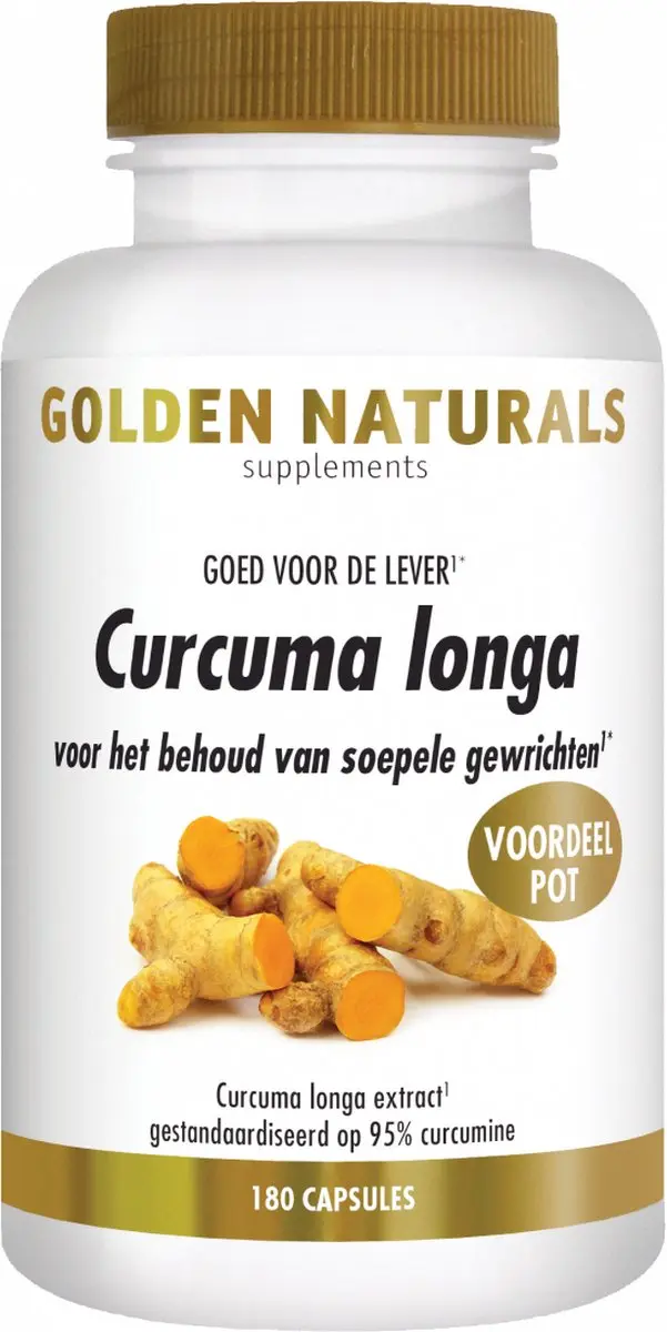 Golden Naturals Curcumine 180 Vegan Capsules