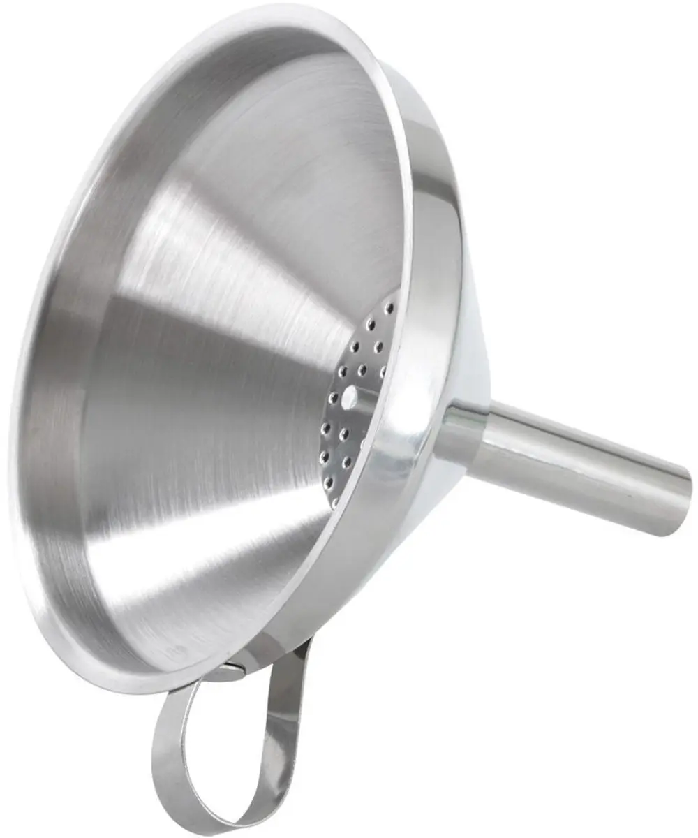 Orion Roestvrijstalen Keukenlepel met Zeef 12,5cm - Zilver
