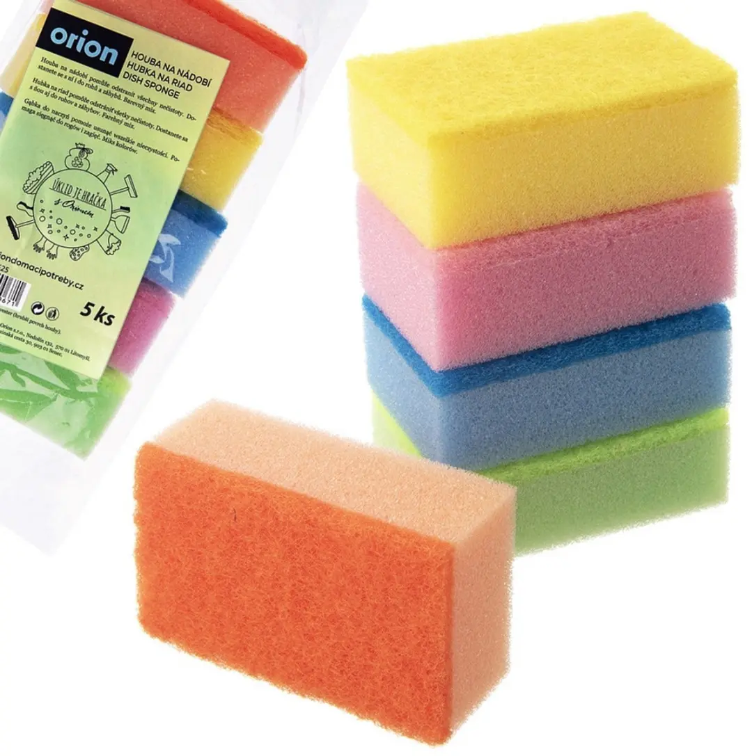 Orion Keukenspons Set - 5 Stuks - Verschillende Kleuren