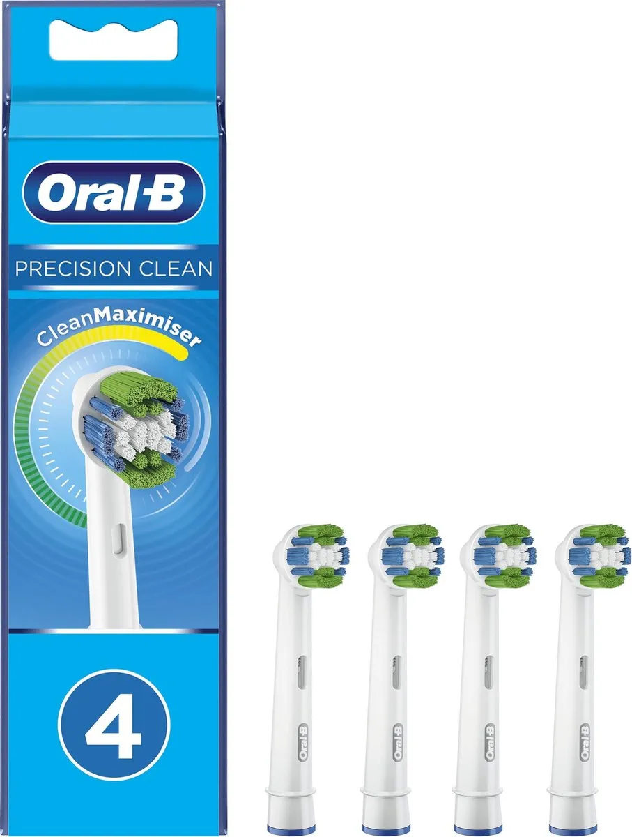 Oral-B Precision Clean Opzetborstels 4 Stuks - Blauw