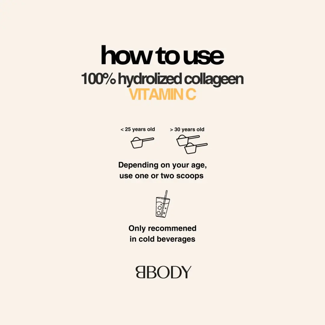 BBODY Hydrolyzed Collageen Vitamine C Hyaluronzuur 300g