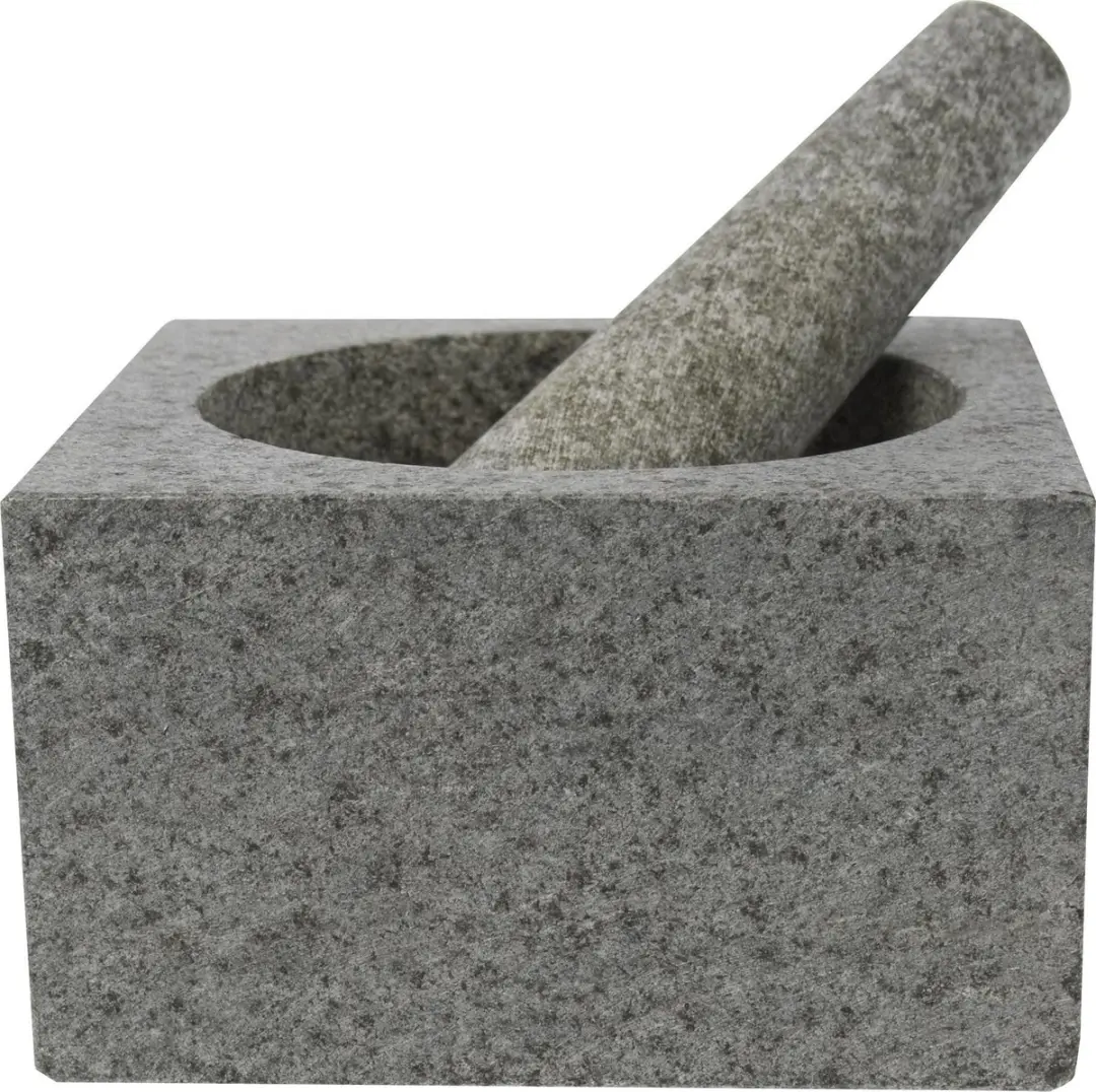 Cosy&Trendy Vijzel Met Stamper Graniet 14x8cm