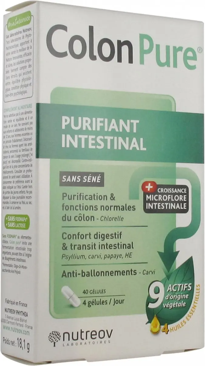 Nutreov Colon Pure Darmreiniger 40 Capsules