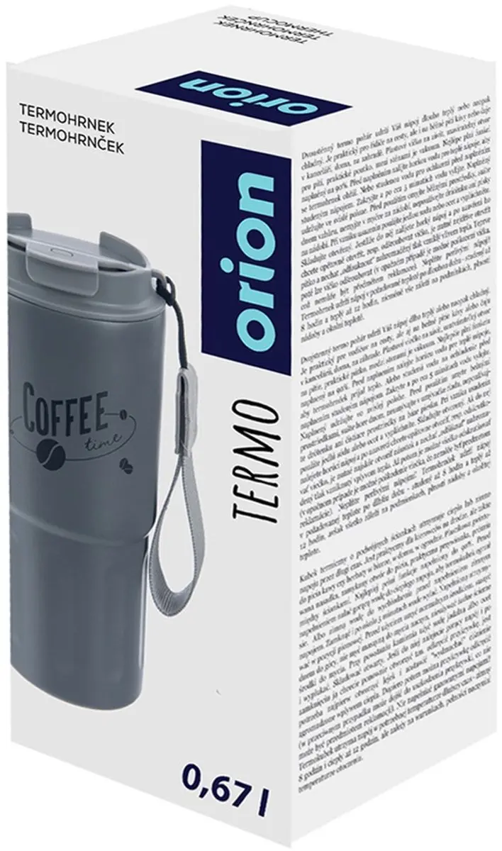Orion TERMO Thermosbeker 590ml - RVS - Grijs
