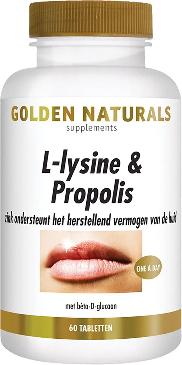 Golden Naturals L-Lysine & Propolis 60 Tabletten