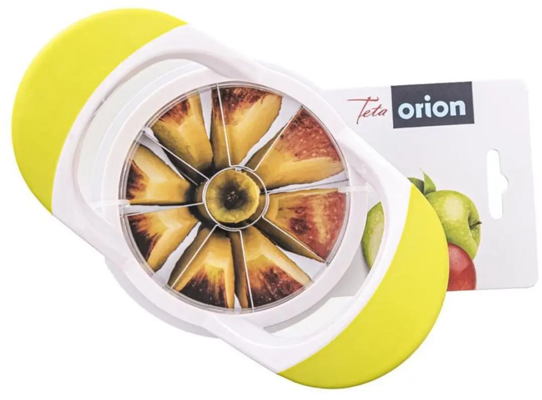 Orion Handmatige Appelsnijder Roestvrij Staal - Wit/Limoen