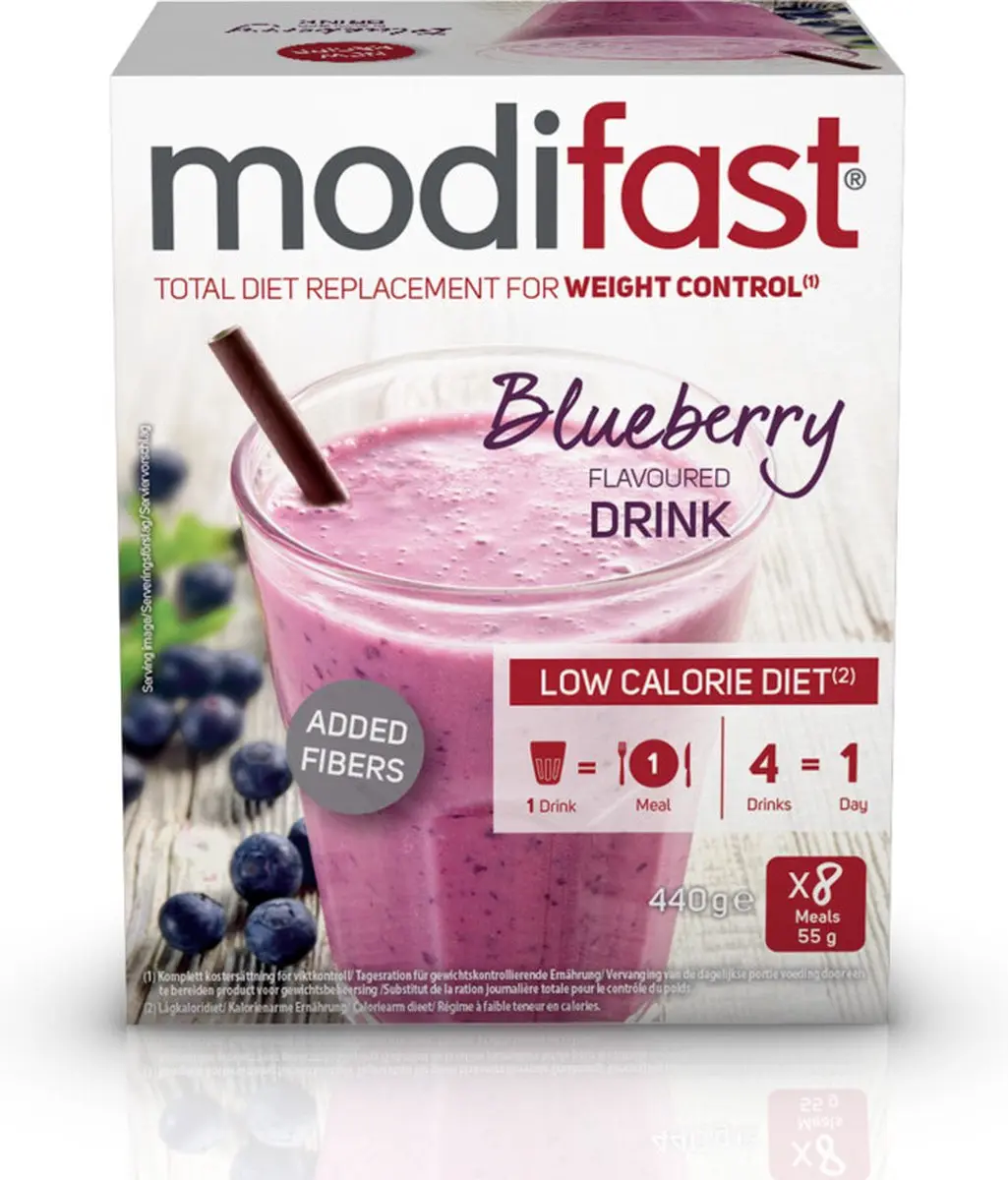 Modifast Weight Control Milkshake Blueberry - 20 Stuks