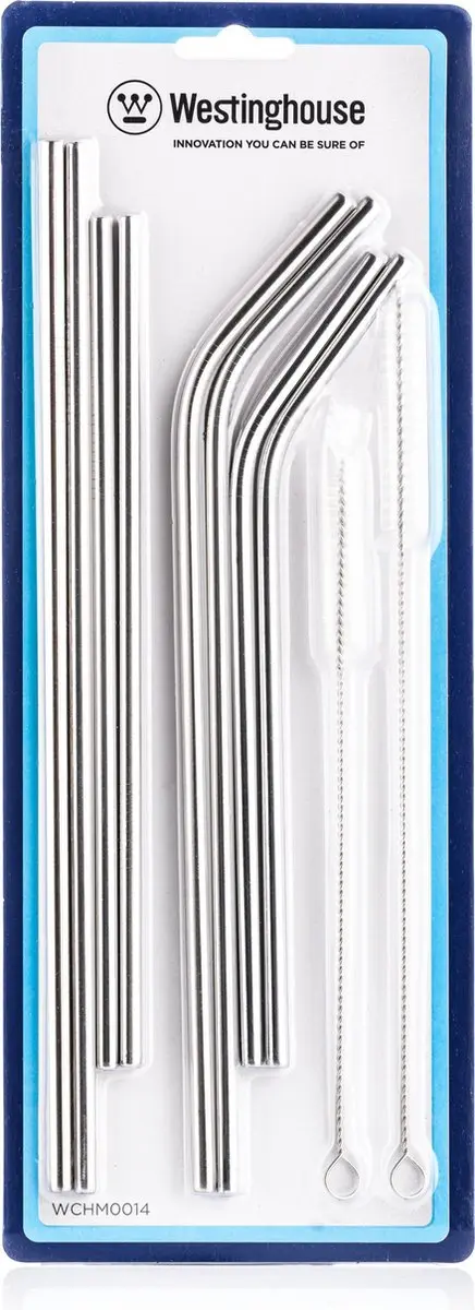 Westinghouse RVS Drinkrietjes 10-delig - Zilver