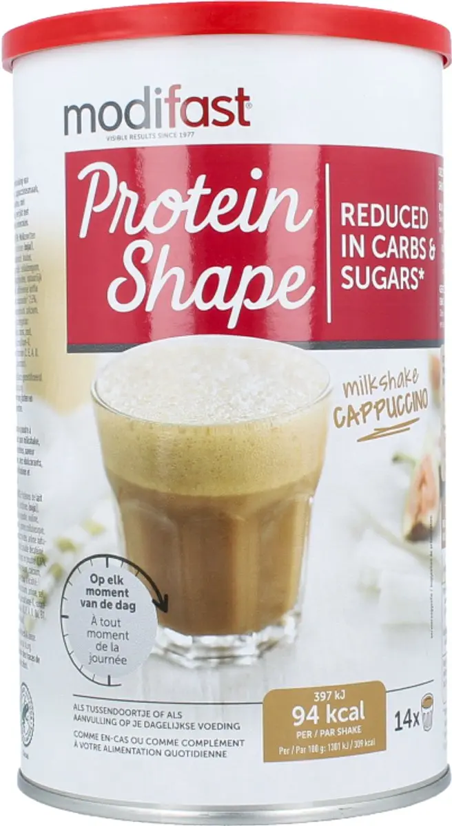 Modifast Protein Shape Milkshake Cappuccino 420g - afbeelding 6 van 6