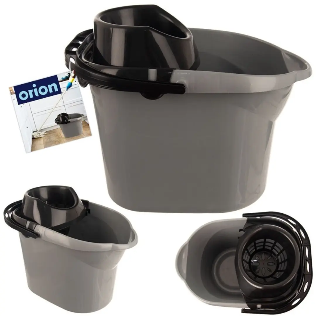 Orion Emmer Mop 12L - Grijs - inclusief uitschepper