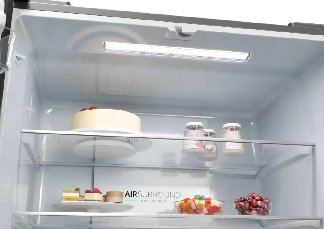 Haier HCR3818DNMM Koel-Vriescombinatie 467L - Multideur - Roestvrijstaal