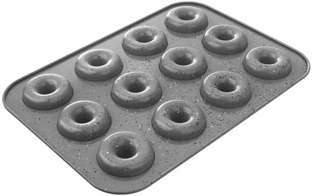 Orion Grande Stalen Donutvorm 12 Donuts - Grijs