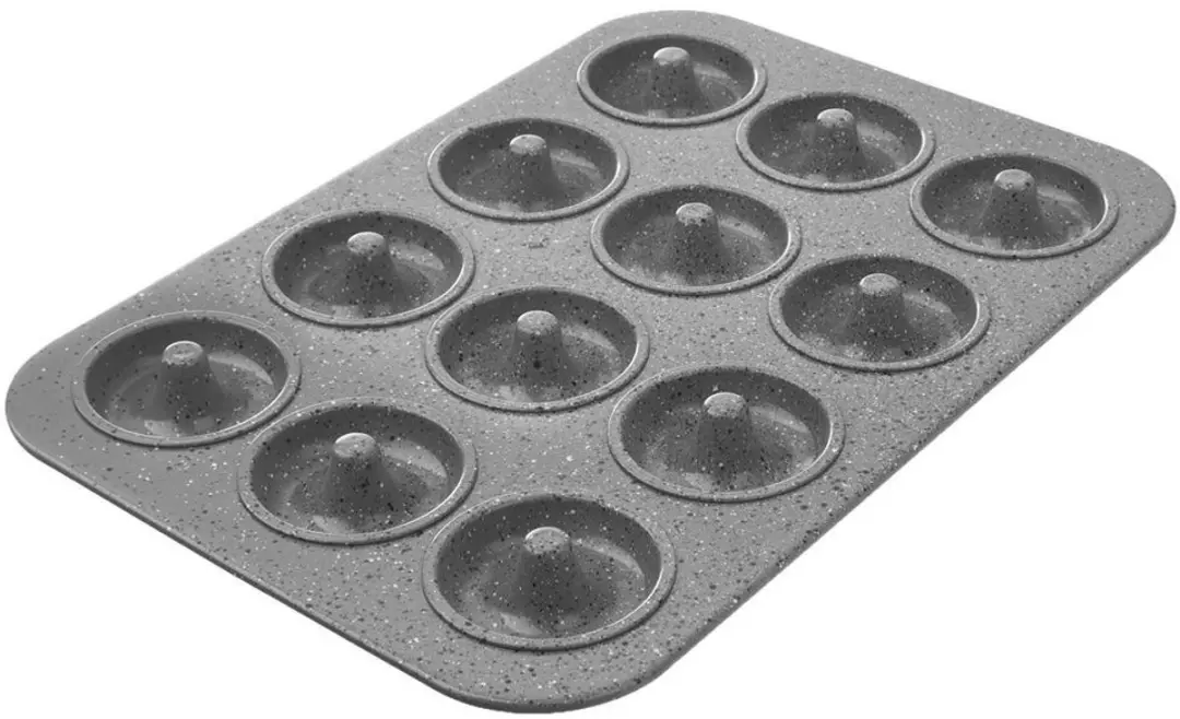 Orion Grande Stalen Donutvorm 12 Donuts - Grijs - afbeelding 6 van 6