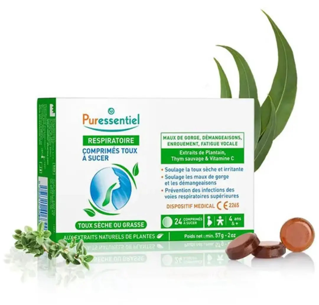 Puressentiel Ademhaling Hoest Zuigtabletten