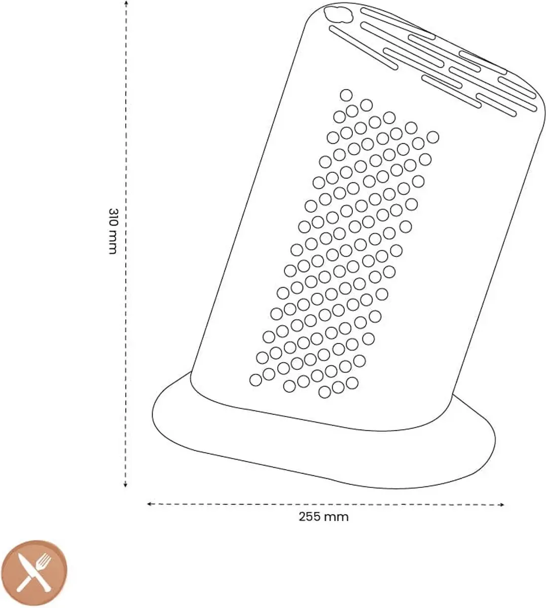 Global MB-11 Messenblok 11-delig - Zilver