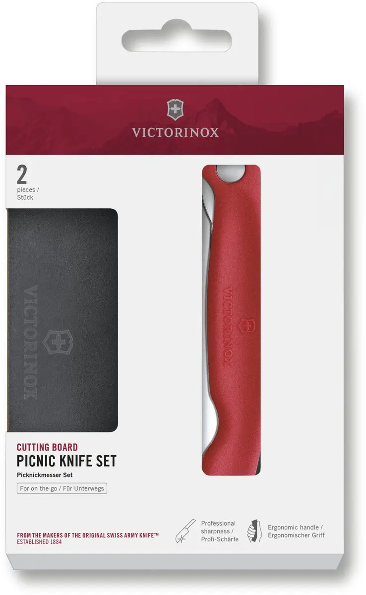 Victorinox Swiss Classic Snijplankset 2-delig - Rood - afbeelding 5 van 5