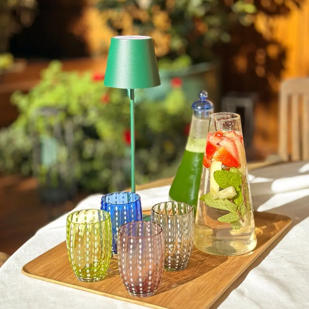 Zafferano Perle Waterglazen - Transparant - 2 Stuks