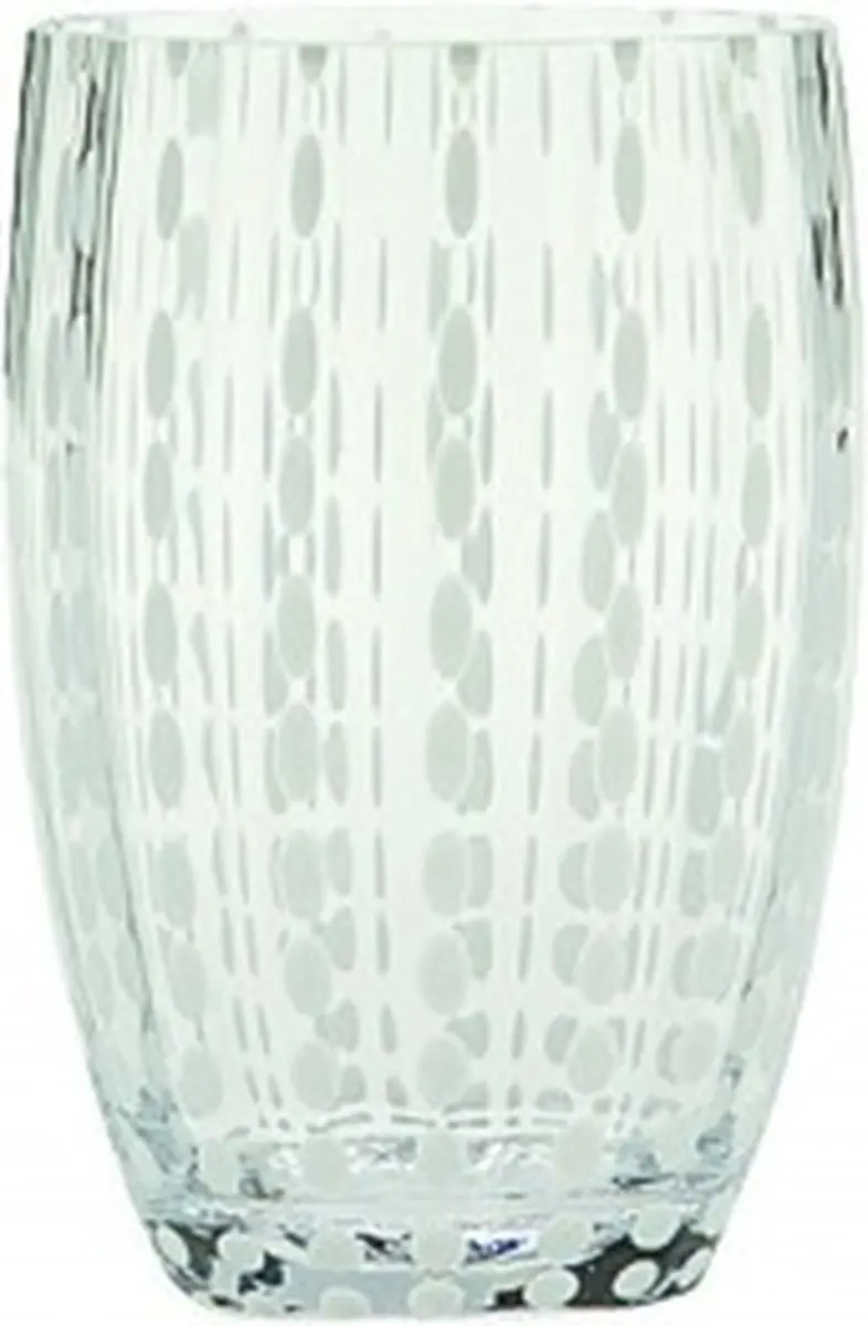 Zafferano Perle Waterglazen - Transparant - 2 Stuks