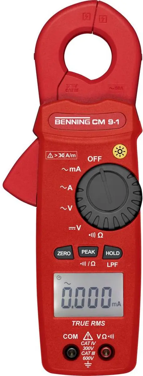 Benning CM 9-1 Stroomtang CAT IV 300V - 6000 Counts