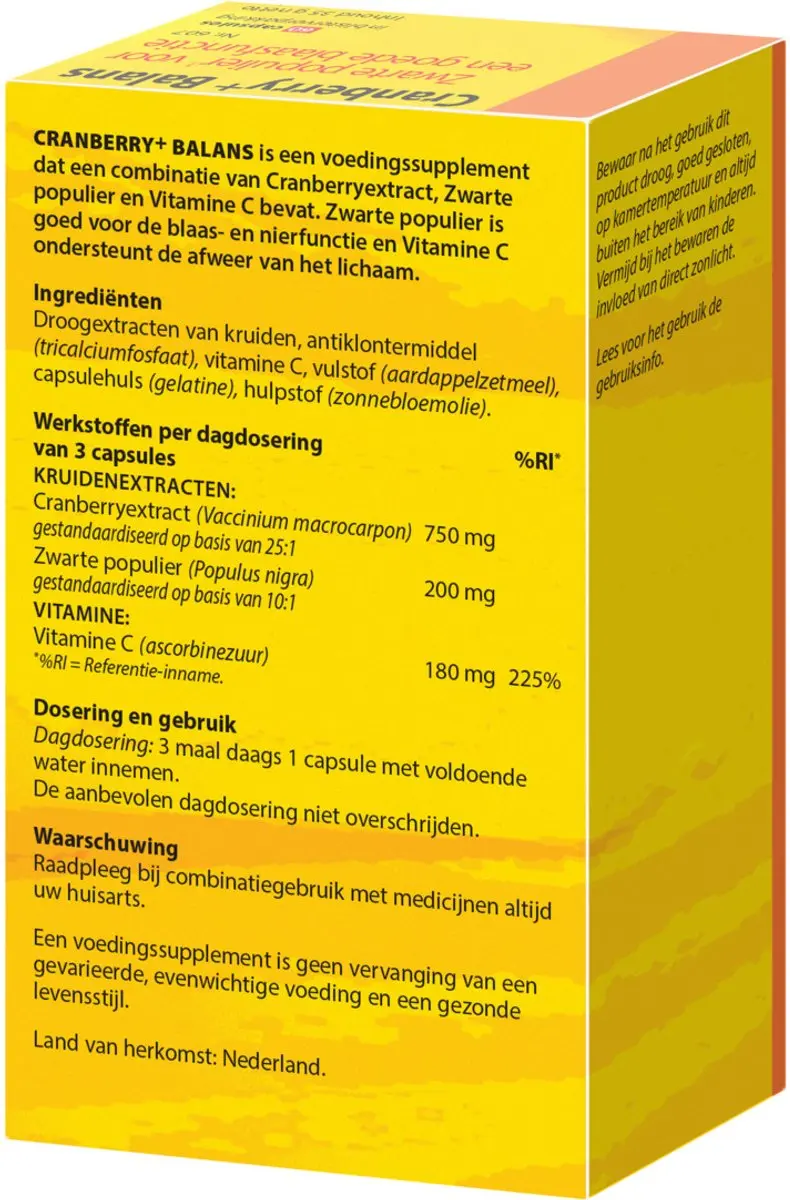 Bloem Cranberry Balans Capsules - 60 Stuks