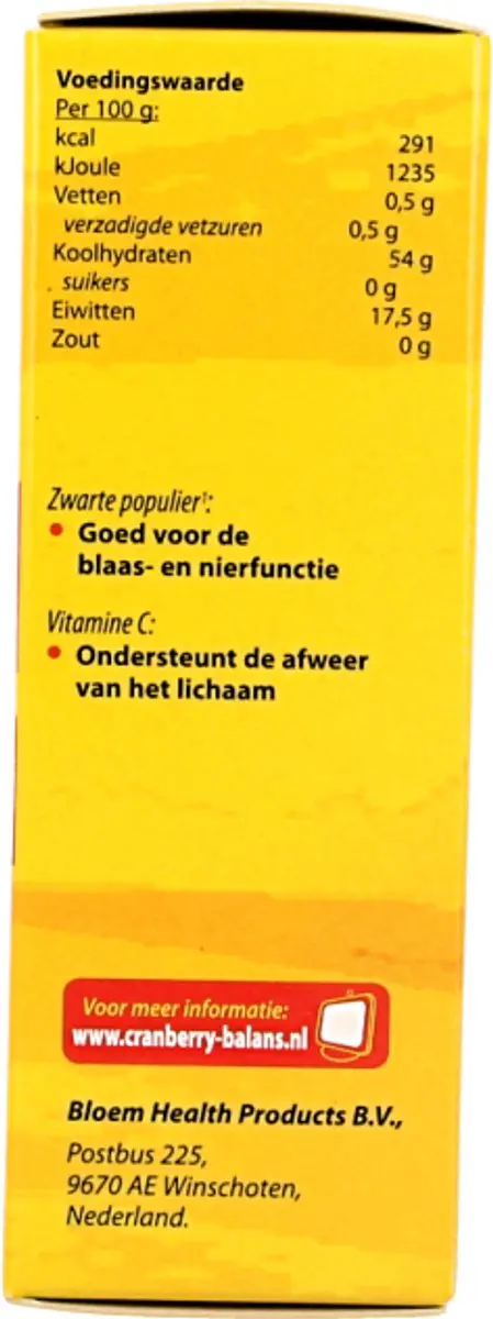 Bloem Cranberry Balans Capsules - 60 Stuks