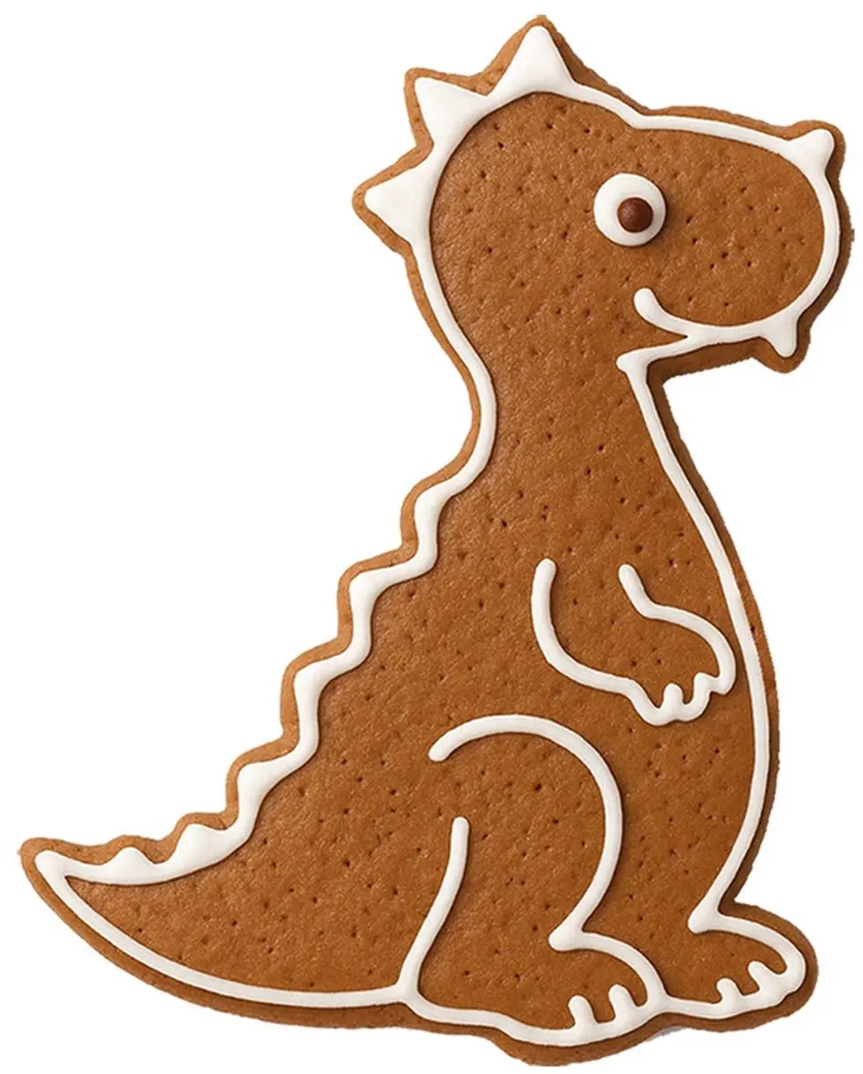 Orion Koekjessnijder Dinosaurus 6,5cm - Zilver - afbeelding 6 van 6