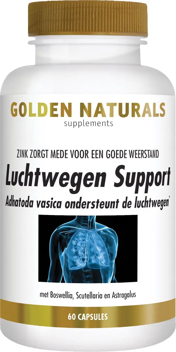 Golden Naturals Luchtwegen Support 60 Vegan Capsules